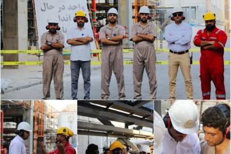 بخار فشار بالا وارد مجتمع پتروشیمی صدف خلیج‌فارس شد